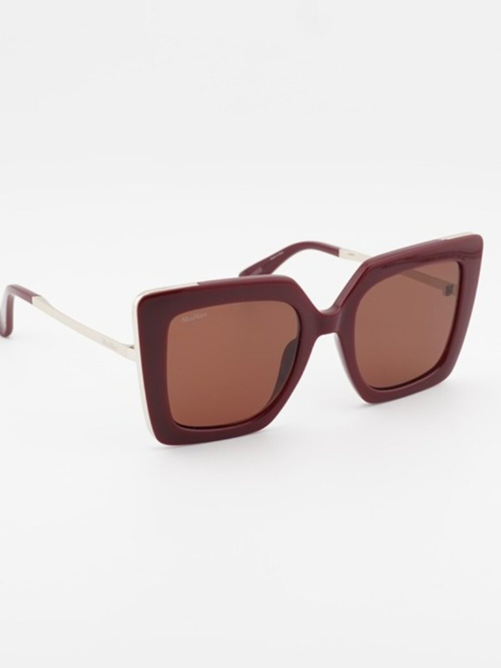 Max Mara DESIGN4 MM0051 69S Sunglasses Bordeaux Square Frame, Bordeaux Lenses